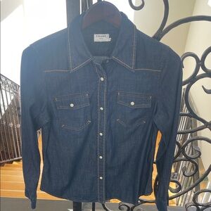 Frame Denim Dark Blue Shirt women’s M
